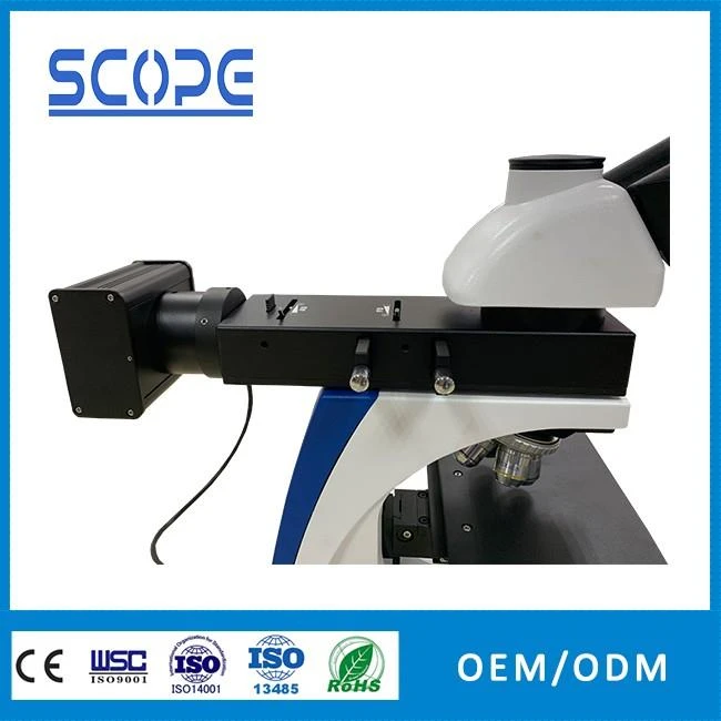 trinocular metallurgical digital microscope with LCD Screen